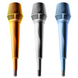 Microphone on a white background