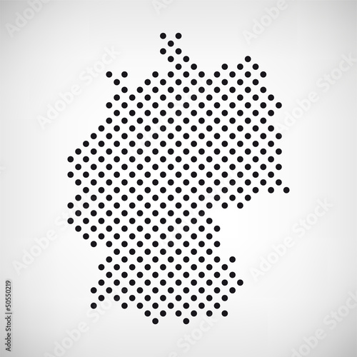 Vector: Deutschland Karte punktiert Deutschland Karte punktiert