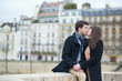 Foto: Loving couple kissing outdoors Loving couple kissing outdoors