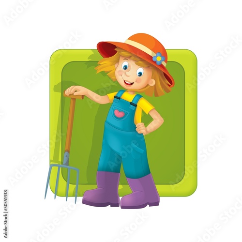 Illustration: The illustration of farm element - animals The illustration of farm element - animals