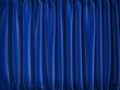 Illustration: blue curtains blue curtains