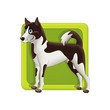 The illustration of farm element - animals