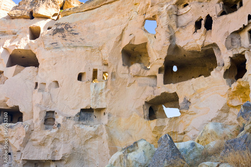 Photo: Ancient cave-town, Cappadocia, Turkey Ancient cave-town, Cappadocia, Turkey