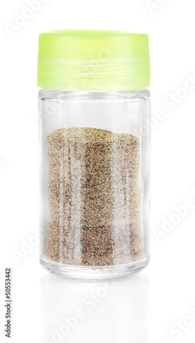 Photo: Pepper shaker, isolated on white Pepper shaker, isolated on white