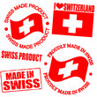 Product of Swiss stamps