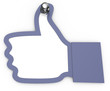 Like thumbs up hand pin