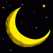 lune, étoile, astre, planète, univers, espace, cosmos,