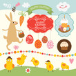 Easter collection, design elements