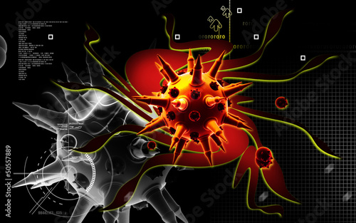 Illustration: Herpes virus Herpes virus