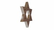 star of David spinning on its axis 3d animation  HD 1920 x 1080