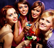 Happy friends on a party