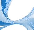 Blue water  background