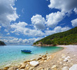 boat in the bay. Croatia.