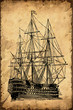 Retroplakat - Segelschiff