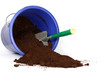 Foto: Ein Eimer voll mit Kaffeesatz Ein Eimer voll mit Kaffeesatz