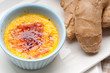 fresh ginger creme brulee dessert