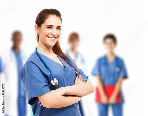 Photo: Nurse and her team Nurse and her team