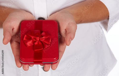 Photo: Red Gift Box Red Gift Box