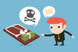 Businessman and mousetrap