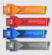 Vector: Modern design template- numbered Modern design template- numbered
