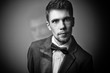 abstract fashion shot.  portrait of a young man