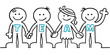 figur team hand in hand