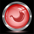 Stomach. Internet button. Vector illustration.