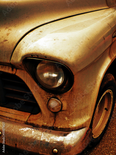 Photo: dirty retro car dirty retro car