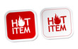 Hot item stickers