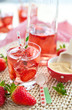 Homemade strawberry lemonade