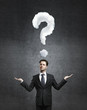 man with question mark