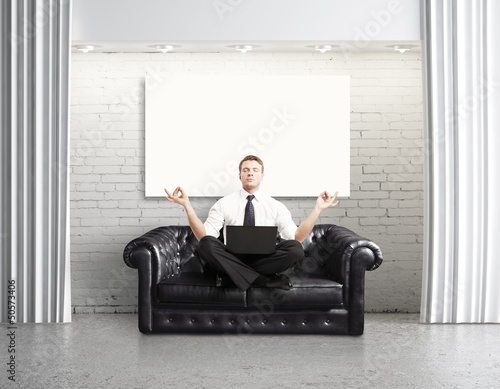 Photo: businessman relaxation businessman relaxation