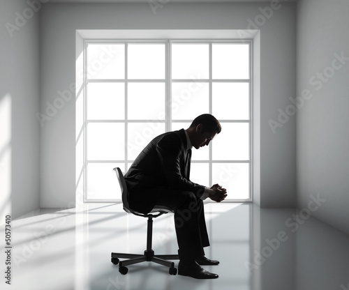 Photo: businessman sitting businessman sitting