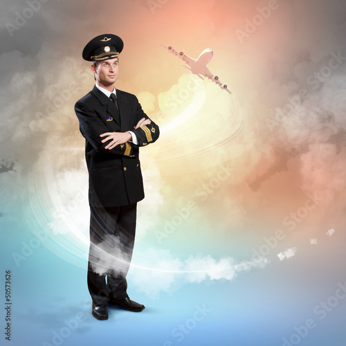 Photo: Image of male pilot Image of male pilot