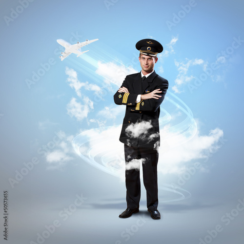 Photo: Image of male pilot Image of male pilot