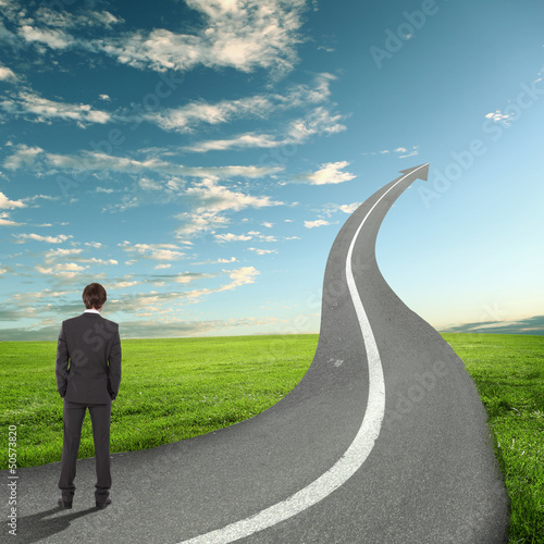 Photo: Concept of the road to success Concept of the road to success