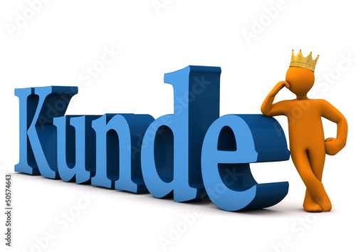 Illustration: Kunde mit Krone Kunde mit Krone