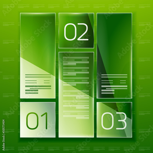 Vector: Modern glossy infographic banner design template Modern glossy infographic banner design template