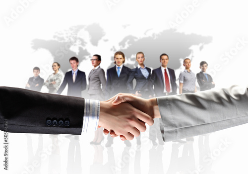 Photo: image of business handshake image of business handshake
