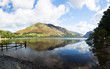Reflections in Buttermere in Lake District