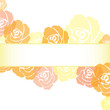 Roses Background Card