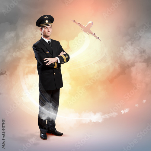 Photo: Image of male pilot Image of male pilot