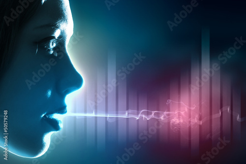 Photo: Sound wave illustration Sound wave illustration