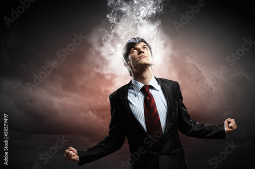 Photo: businessman in anger businessman in anger