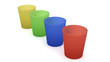 4 Bunte Trinkbecher