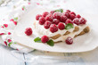 leichte Tiramisu mit Quarkcreme und Himbeeren