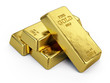 Gold Bars isolated on white