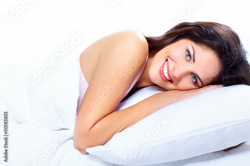 Photo: Sleeping woman. Sleeping woman.