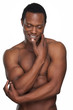 Muscular African American Man Smiling