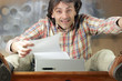 Photo: happy retro writer happy retro writer